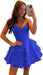 Strapless Corset Short Homecoming Dresses Sweetheart Tiered Ruffle Graduation Party Dress