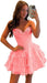 Strapless Corset Short Homecoming Dresses Sweetheart Tiered Ruffle Graduation Party Dress
