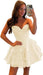 Strapless Corset Short Homecoming Dresses Sweetheart Tiered Ruffle Graduation Party Dress