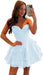 Strapless Corset Short Homecoming Dresses Sweetheart Tiered Ruffle Graduation Party Dress