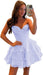 Strapless Corset Short Homecoming Dresses Sweetheart Tiered Ruffle Graduation Party Dress