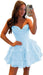 Strapless Corset Short Homecoming Dresses Sweetheart Tiered Ruffle Graduation Party Dress