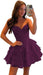 Strapless Corset Short Homecoming Dresses Sweetheart Tiered Ruffle Graduation Party Dress