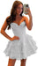 Strapless Corset Short Homecoming Dresses Sweetheart Tiered Ruffle Graduation Party Dress