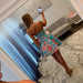 Strapless Floral Jacquard Homecoming Dress with Oversized Bow