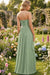 Strapless Pleated Chiffon High-Low Bridesmaid Dress