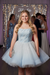 Strapless Sequins Plus Size Short Prom Dress with Beadings - Same As Photo - Prom Dresses