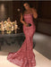 Strapless Sequins Mermaid Evening Dress