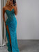 Strapless Sweetheart Sequins Bodycon Prom Dress with Beading