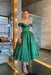 Jade Off-Shoulder Prom Dress