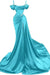 Stunning Off-the-Shoulder Mermaid Ruffles Prom Dress With Side Split - Prom Dresses