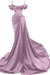 Stunning Off-the-Shoulder Mermaid Ruffles Prom Dress With Side Split - Prom Dresses