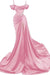 Stunning Off-the-Shoulder Mermaid Ruffles Prom Dress With Side Split - Prom Dresses