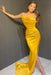Stunning Sleeveless Mermaid Prom Gown with Flattering Split and Strapless Design