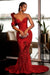 Stunning Sparkle Beadings Mermaid Evening Gown with Sequins - Evening Dresses