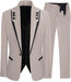 Jeff Stylish Flesh Shawl Lapel Three Pieces Prom Suits