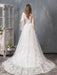Summer Wedding Dresses 2021 Boho Beach A Line Bridal Dress Lace Applique Tulle Bridal Gown With Train