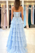 Sweetheart Aline Prom Dress with High Split Appliques Corset Evening Dress - Prom Dress