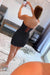 Black Lace Sweetheart Tight Short Homecoming Dress
