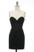 Black Lace Sweetheart Tight Short Homecoming Dress