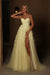 Sweetheart Lace Aline Prom Dress Sleeveless Satin Evening Dress with Front Split