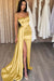 Sweetheart Mermaid Evening Dress Satin With Split - Prom Dresses