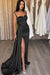 Sweetheart Mermaid Evening Dress Satin With Split - Prom Dresses