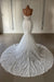 Charming Strapless Mermaid Lace Wedding Dress with Appliques