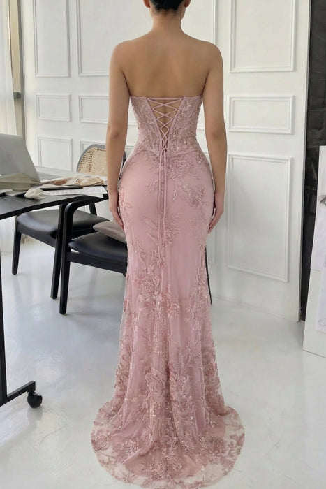 Sweetheart Lace Mermaid Prom Dress with Sequins  Bridelily