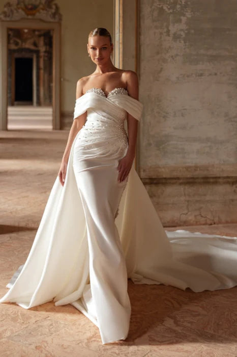 Explore the Elegant Charm of Satin Wedding Dresses