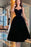 Sweetheart Prom Dress with Lace and Black Spaghetti Straps