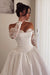 Gorgeous Sweetheart Aline Wedding Dress Satin with Detachable Lace Sleeves