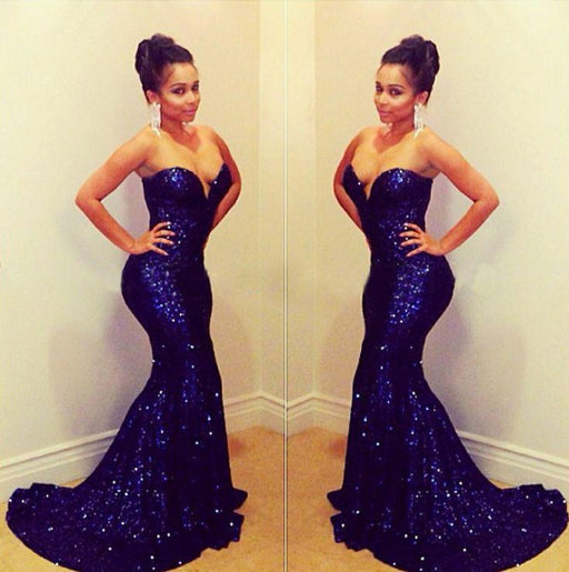 Sweetheart Sequins Mermaid Prom Dress