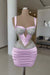 Blushing Pink Sexy Satin Tight Homecoming Dress Sleeveless Beadings Short Prom Dress