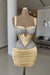 Daffodil Sexy Satin Tight Homecoming Dress Sleeveless Beadings Short Prom Dress