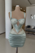 Dusty Sage Sexy Satin Tight Homecoming Dress Sleeveless Beadings Short Prom Dress