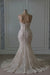 Sweetheart Sleeveless Beaded Lace Mermaid Wedding Dress