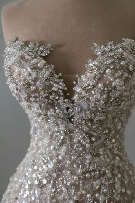 Sweetheart Neckline Detail