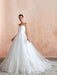 Wedding Dress Princess Silhouette Sweetheart Neck Sleeveless Natural Waist Bridal Gowns With Train