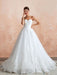 Wedding Dress Princess Silhouette Sweetheart Neck Sleeveless Natural Waist Bridal Gowns With Train