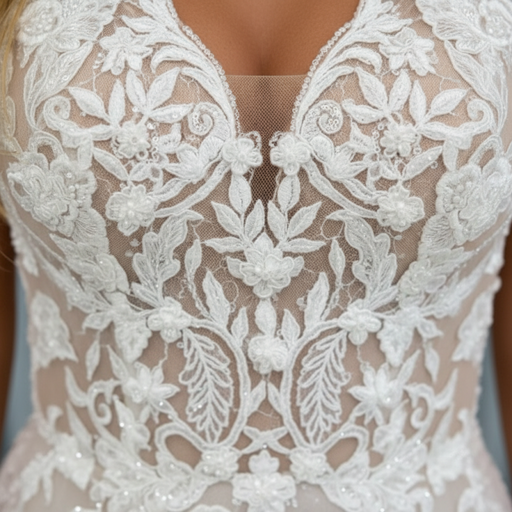 Elegant V Neck Lace Aline Wedding Dress with Appliques wedding dresses