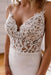 Sweetheart Spaghetti Straps Appliques Lace Mermaid Wedding Dresses with Train