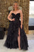 Sweetheart Tiered Corset Aline Evening Dress Ruffle Chiffon Prom Dress with Split - Prom Dresses