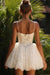 Sweetheart Tulle Lace Short Aline Wedding Dress Spaghetti Straps - wedding dresses