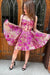 Sweetheart Tulle Short Homecoming Dress Sleeveless Aline Floral Cocktail Dress
