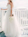 Wedding Dress 2021 Ball Gown Sweetheart Neck Sleeveless Natural Waist Sash Tulle Bridal Dresses with train