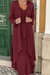 Burgundy Three Pieces Mother of the Bride Dresses PLus Size Chiffon Mother of the Bride Outfits
