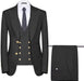 Bancroft Formal Black Three Pieces Single Breasted Men Suits For Business