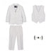 Three Pieces Suit Boys Kids Suit Formal Suit Blazer & Vest & Pants Formal Party Wear Pocket Outfits