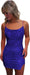 Tight Sequin Homecoming Dresses Sparkly Short Prom Dress with Slit